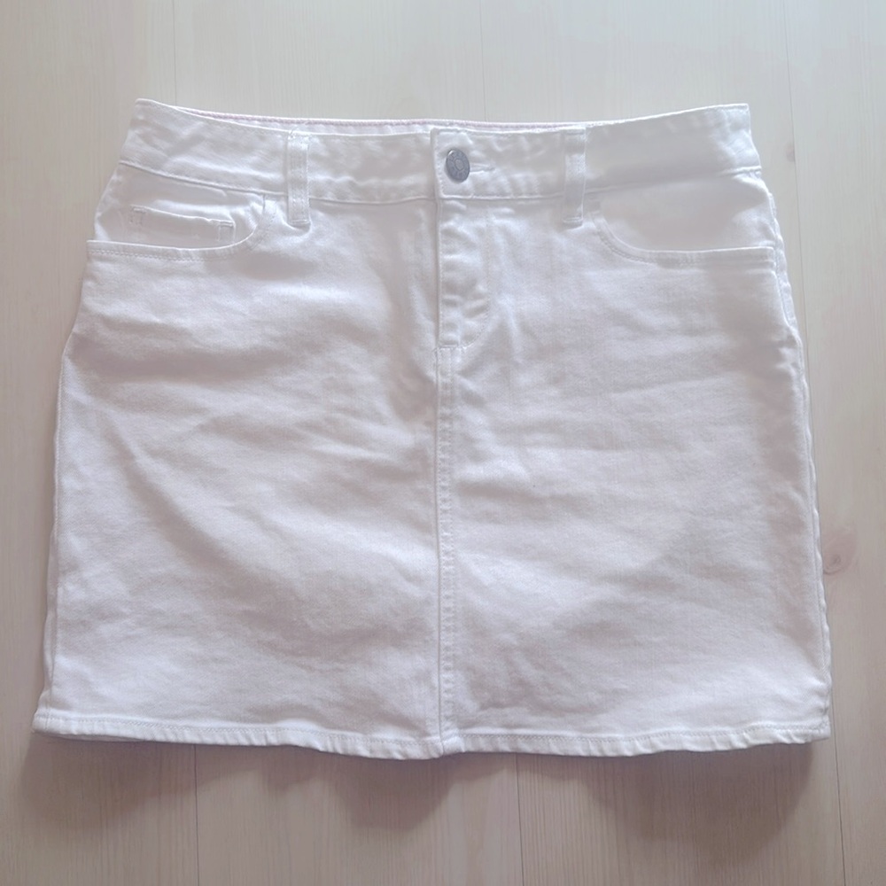 J.Crew White Denim Skirt